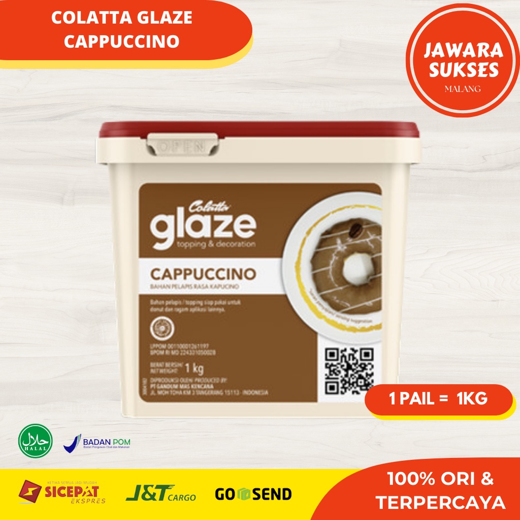 

Colatta Glaze Capuccino 1 Kg | Olesan Topping Kue & Donat Cappucino