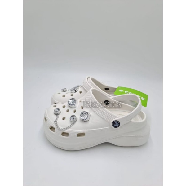 Crocs Fashion Bae Clog Mutiara / Sandal Crocs wanita fashion / Crocs bae clog include Jibbitz