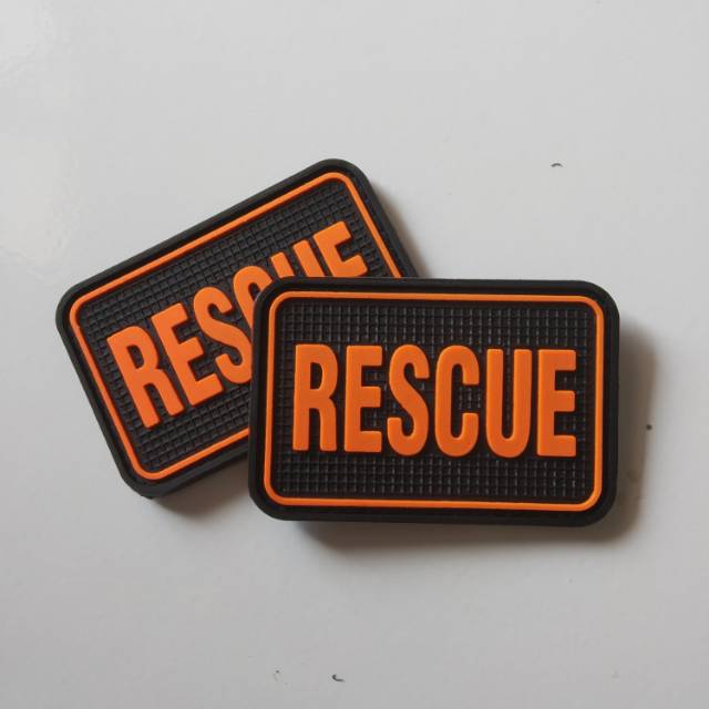 patch rubber RESCUE /BNPB /BPBD /TIM SAR /BASARNAS /tempelan karet emblem