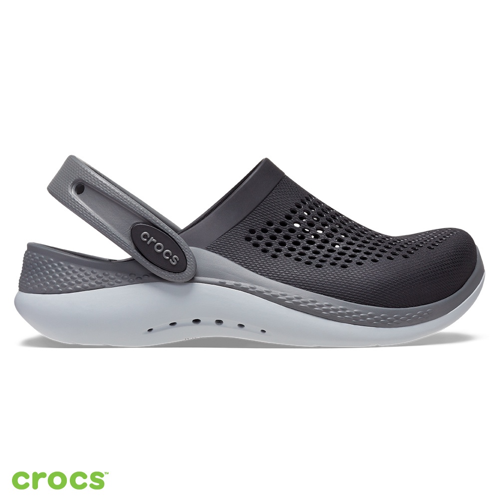 Crocs / Sandal Crocs / Crocs Literide 360  / Sandal Pria / Sandal Wanita / Sandal Karet / Sandal Anti Air - Black White 0DD