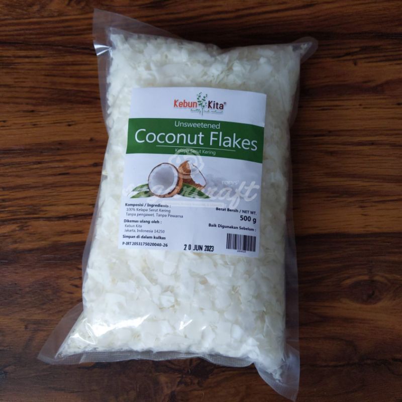 

Coconut flakes 500gr kelapa serut kering untuk kue cake bolu