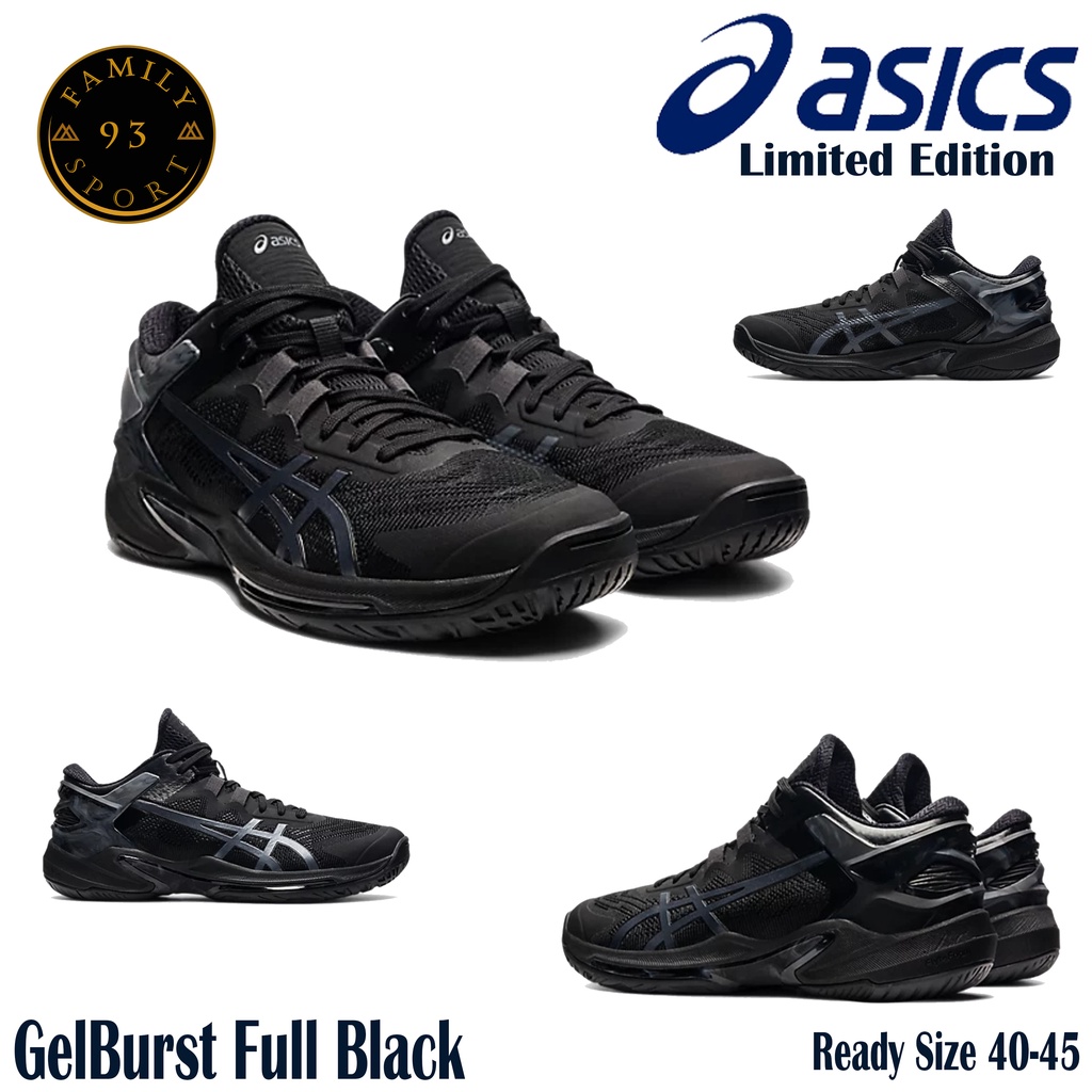 Sepatu Volly Putra/putri Atlit Sepatu Voly Gelburst 25 Full Black Terbaru Sepatu Voly/ Badminton/ La