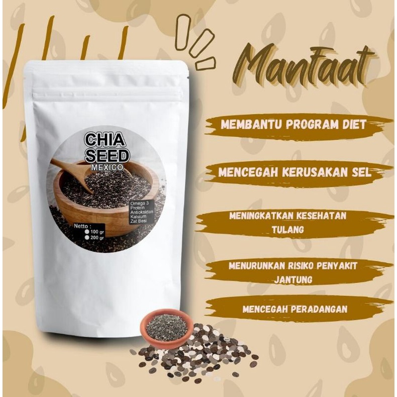 

CHIA SEED ORGANIK MEXICO • SUPERFOOD • PREMIUM QUALITY