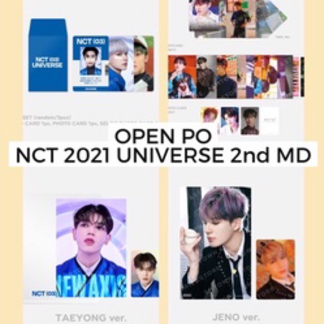 [UPCOMING READY] NCT 2021 UNIVERSE MD 2nd line up postcard hologram special book trading card ncit s