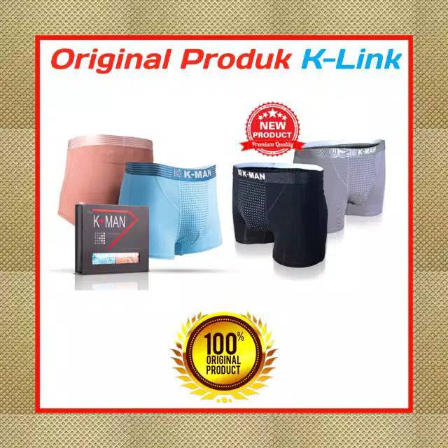 K Man celana dalam pria untuk terapi kejantanan produk Original Klink