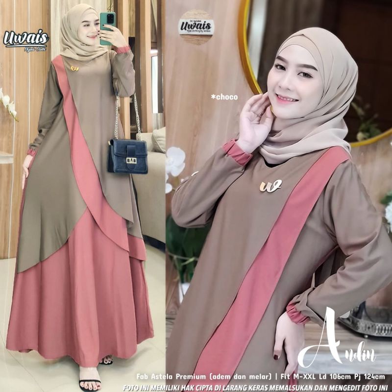 [COD] Shazfa.apparel Andin Maxy Baju terkini