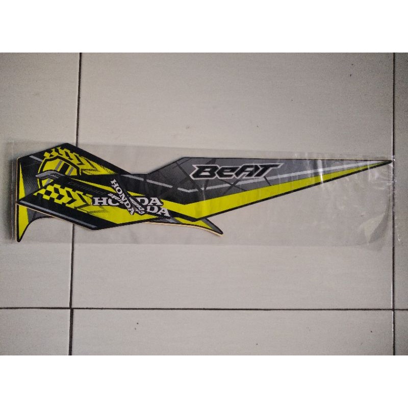 striping motor beat 2017 hitam motif hijau