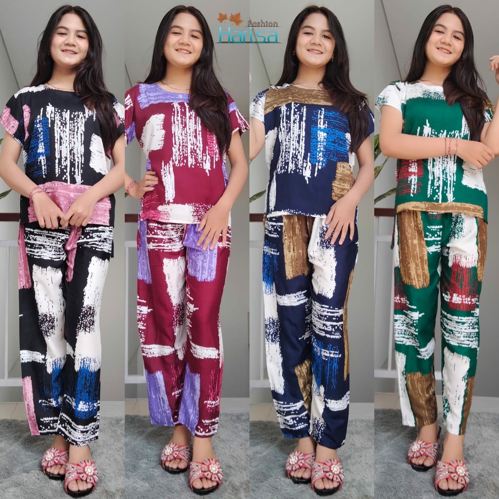 Piyama Tie Dye Colorfull Style Rayon Super 02