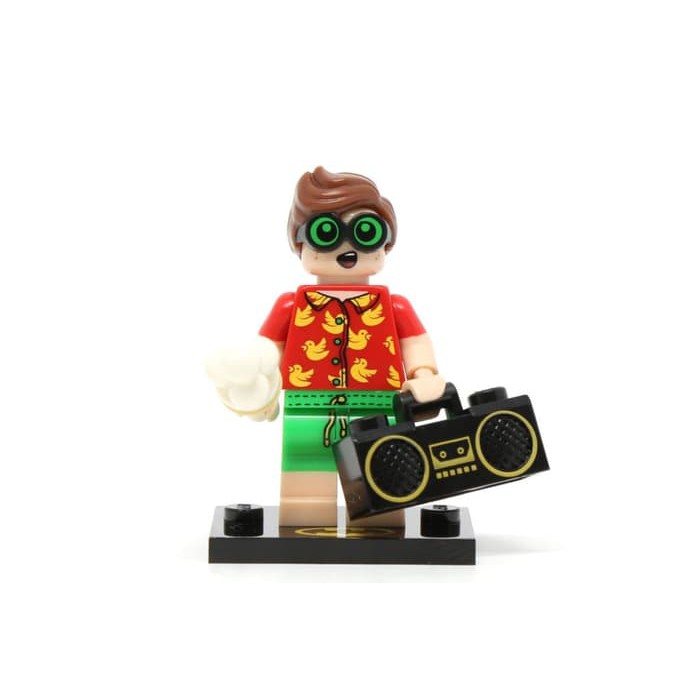 mkmn-649 Lego Minifigures The Batman Movie Series 2 Vacation Robin (71020)