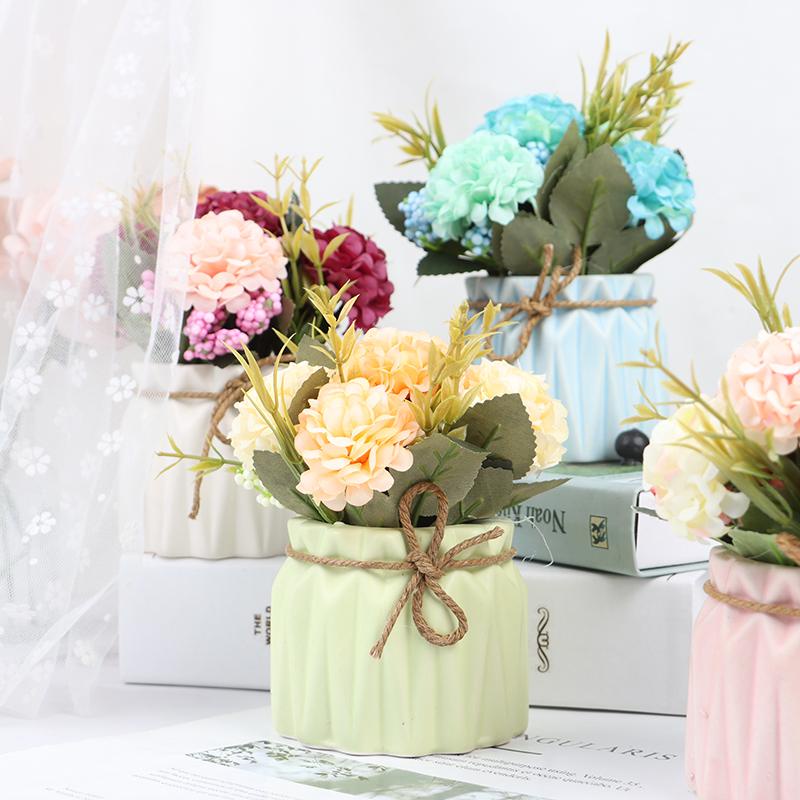 Brush Holder Ceramic Rope Vas Tempat Brush Tempat Kuas Makeup Brush Organizer Home Decor Vas Bunga