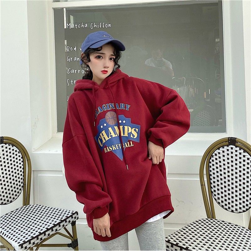 (S - XXXXL 5XL 6XL) Hoodie BASKETBALL Champs Imaginary Jaket Jumper Korean BIGSIZE OVERSIZE Harajuku Unisex Sweater Jumbo