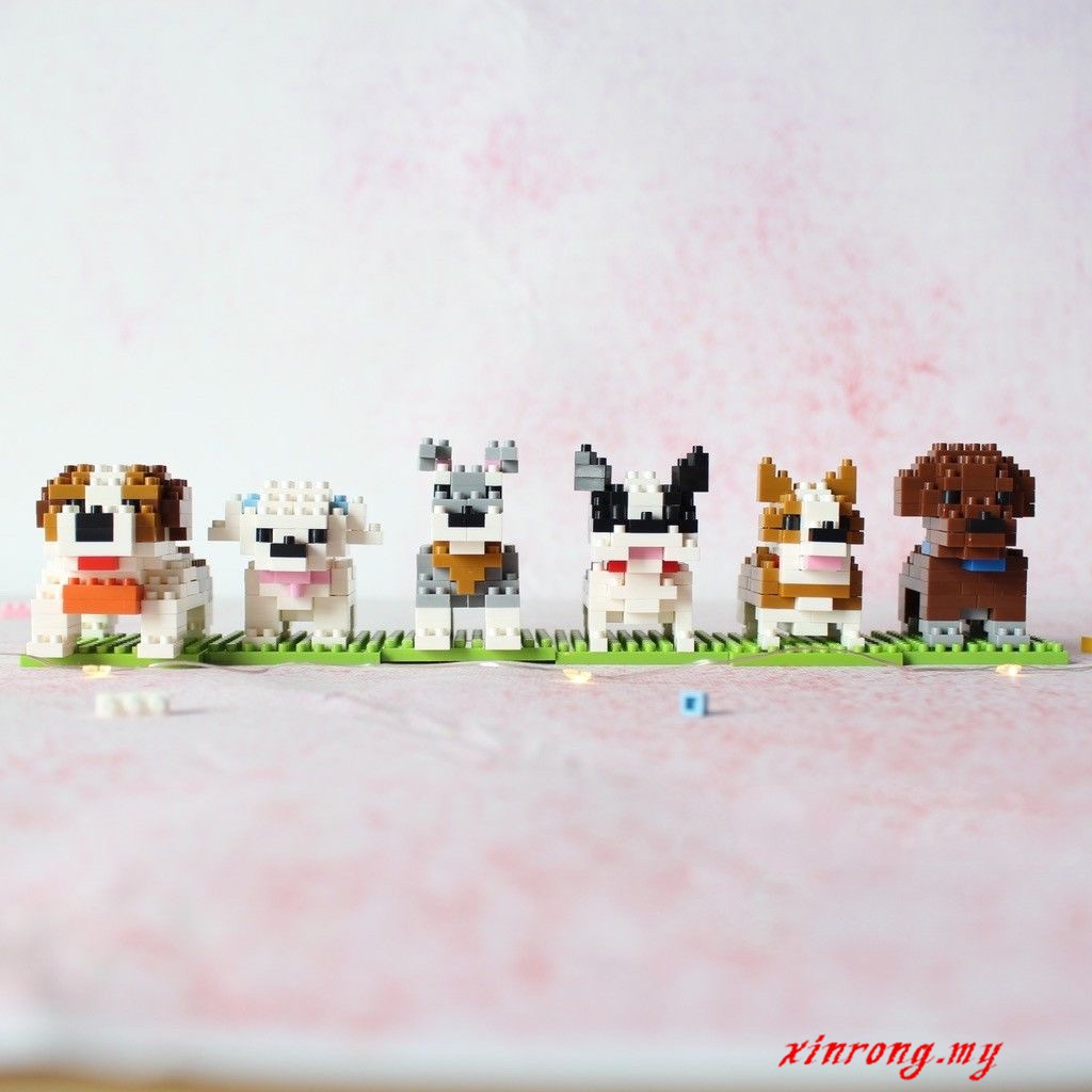 Mainan Balok Bangunsusun Mini Model Lego Seri Disney Mickey Mouse donald duck goofy dog Nano