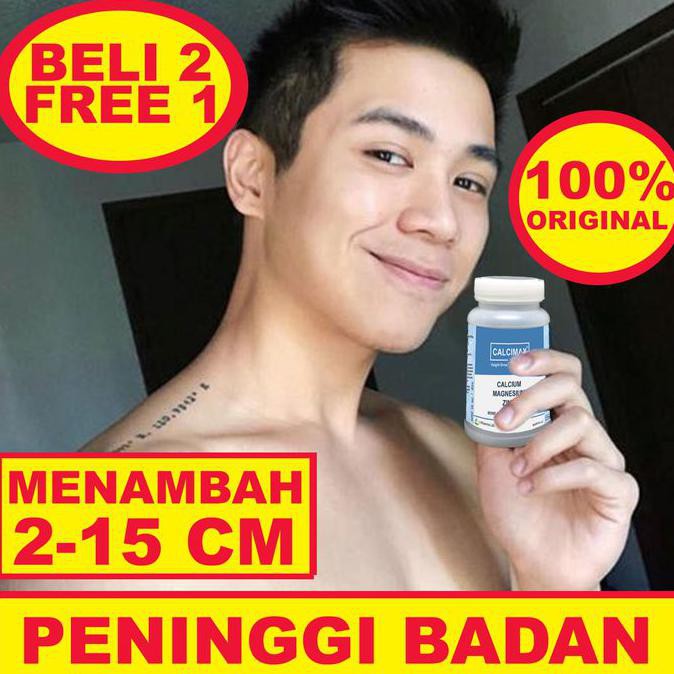 HERBAL ALAMI PENINGGI BADAN CALCIMAX ORIGINAL OBAT PRIA GLUTAMEN GLUTA ORIGINAL