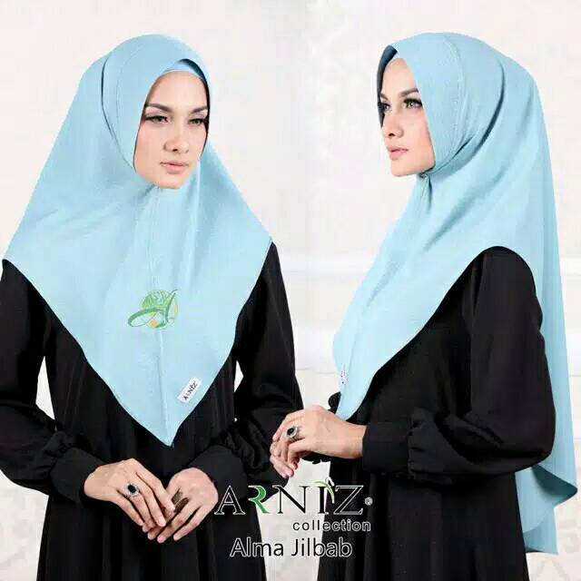 Khimar arniz warna magenta