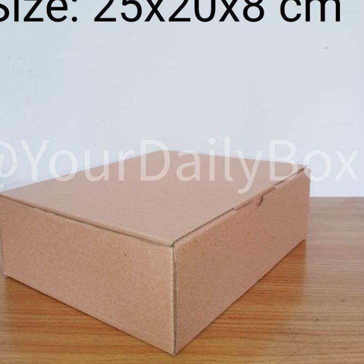 

Bagus [isi 10 pcs] DUS POLOS, KARDUS MURAH, PACKING, Karton box packing uk 25x20x8 cm ....