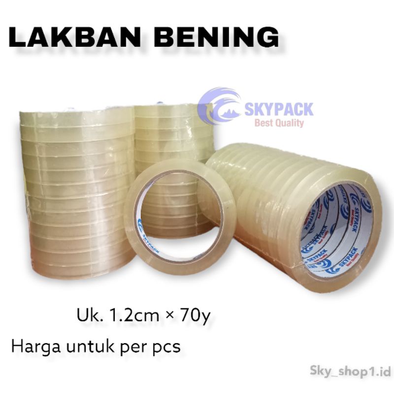 

LAKBAN BENING SKYPACK UK. 1.2cm × 70y / ISOLASI BENING