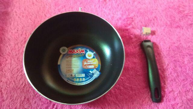 Wajan Frypan Maxim Deep Wok Valentino 24 Cm