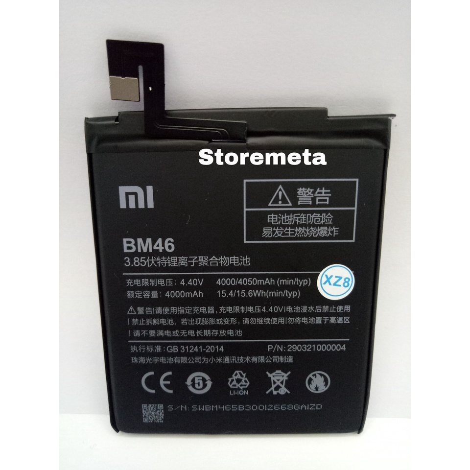 Baterai Original Battery Xiaomi BM-46/Xiaomi Redmi Note 3/Xiaomi Redmi Note 3 Pro