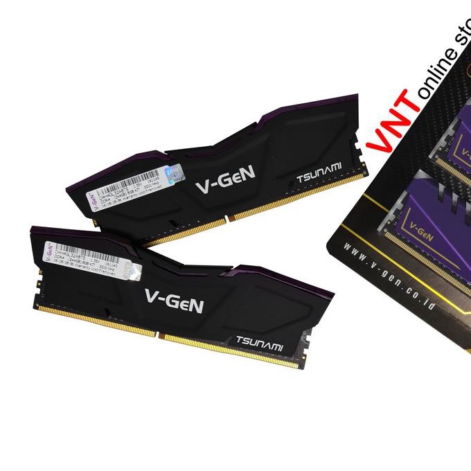 V-Gen Tsunami Ddr4 (2X8Gb) 16Gb 2666Mhz | Ram Gaming Dual Channel Vgen
