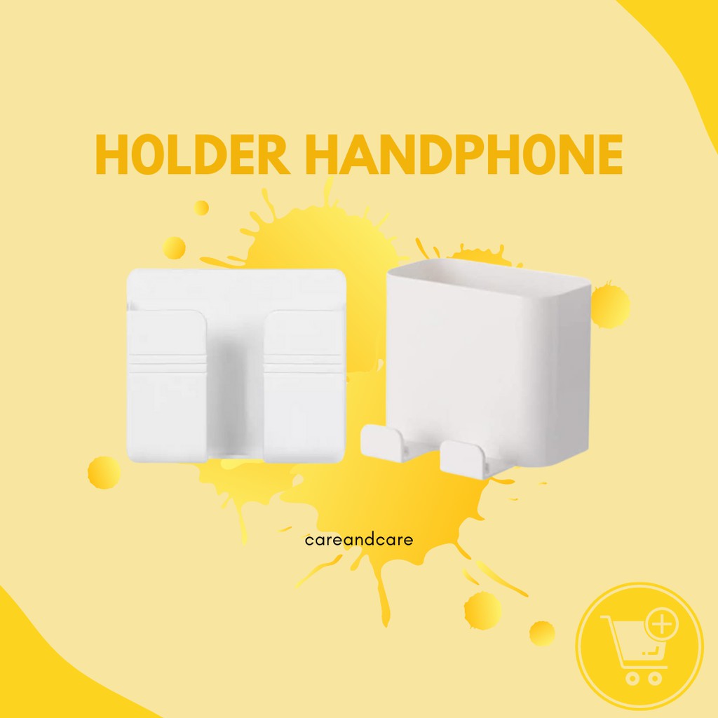 Stand Holder Charging Handphone Model Tempel Dinding