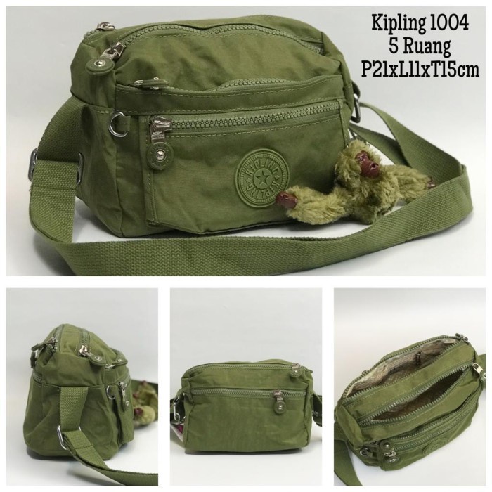 Tas Selempang Tas Selempang KIPLING Wanita Import #06037 - COD - Hitam kekinian hitz sekolah bahu or