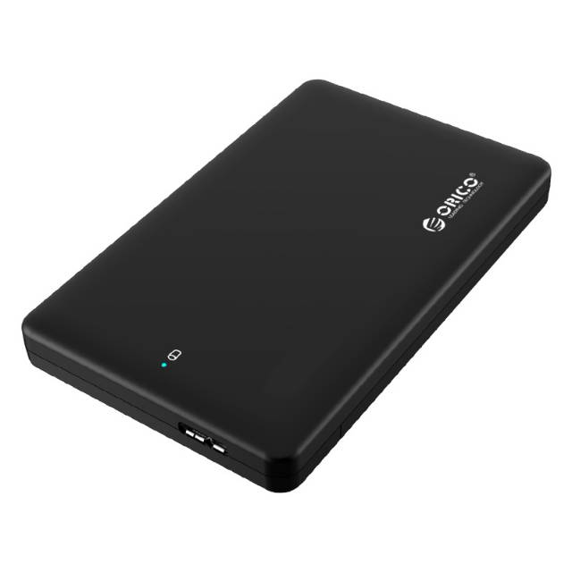 Orico 1-Bay 2.5 Inch HDD Enclosure SATA 2 USB 3.0 with HDD 500GB - Black