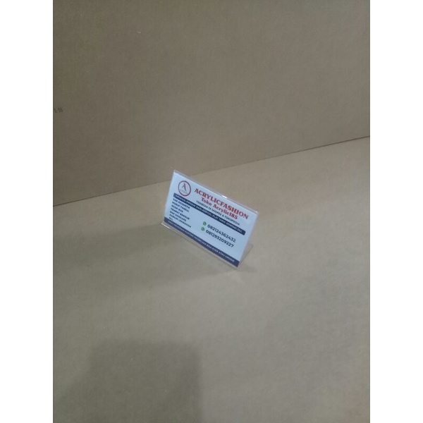 

kartu nama pvc stand kartu nama 6x9cm