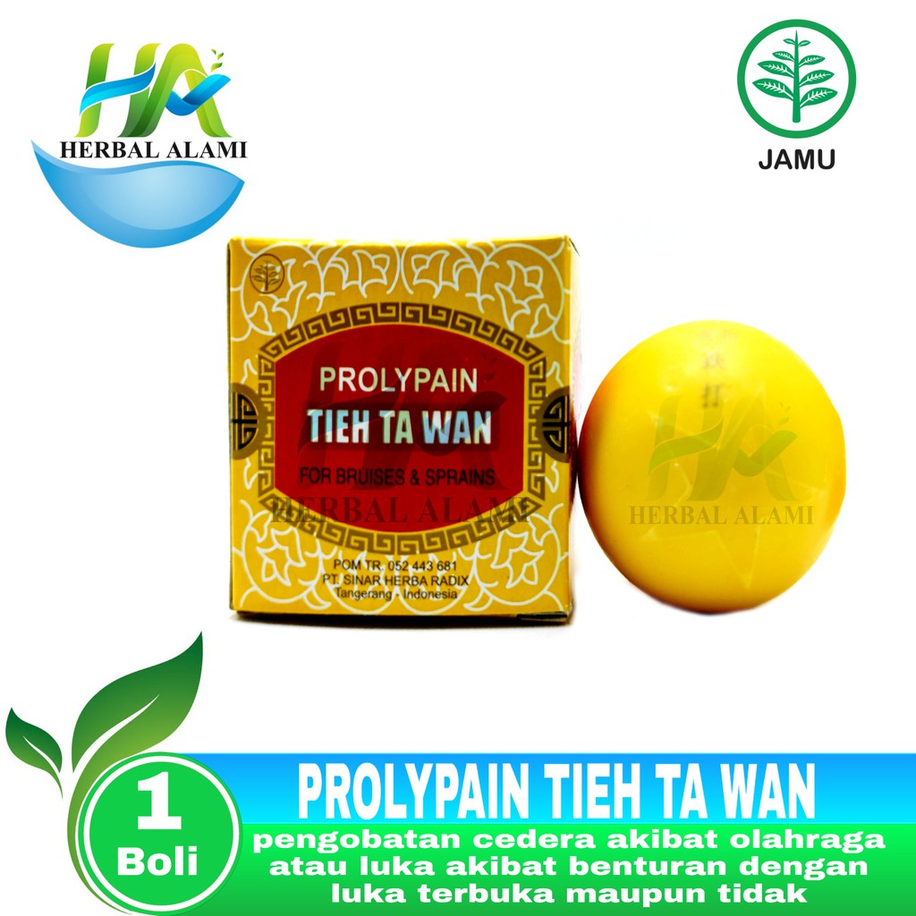 Prolypain Tieh Ta Wan - obat terkilir,memar,keseleo