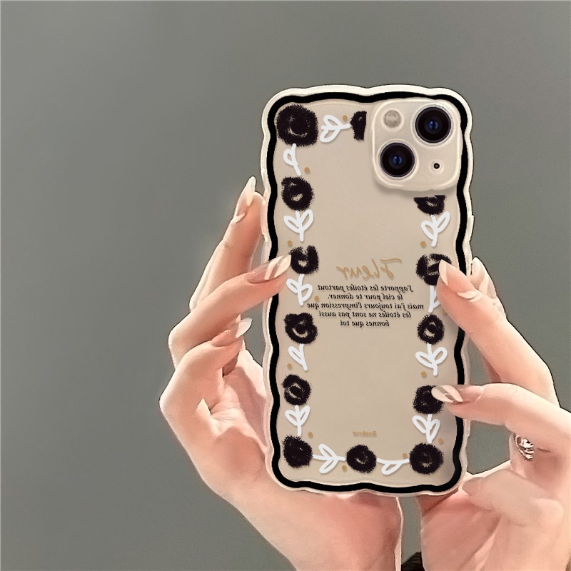 Soft Case Pelindung Lensa Kamera Motif Lukisan Bunga Untuk iPhone 13 Pro Max 11 12 Pro X XS Max 7 8 Plus SE 2020