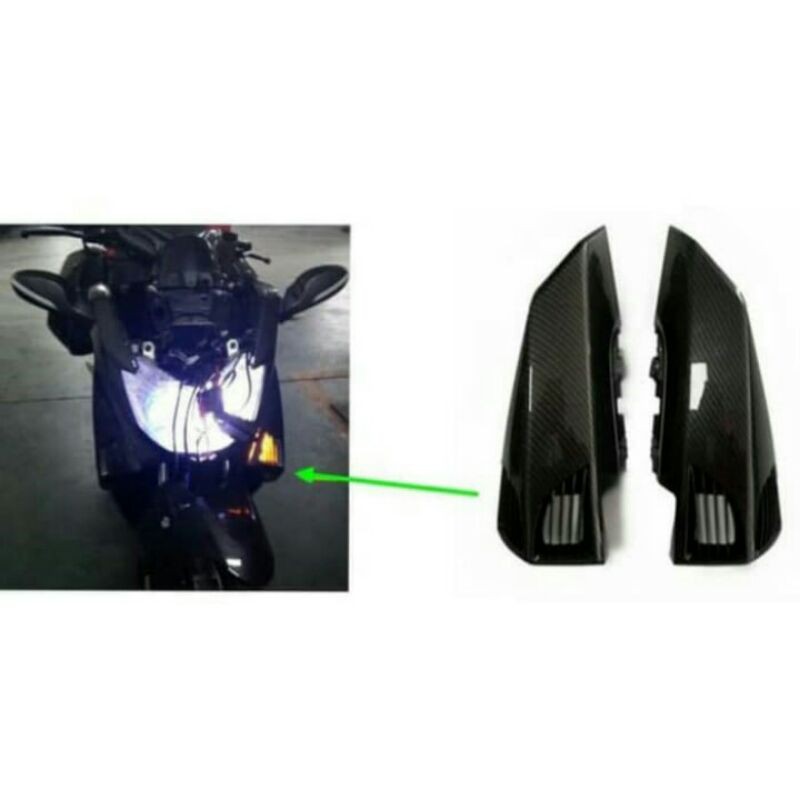 Cover Lampu Sen Depan Nmax old Carbon NEMO Original