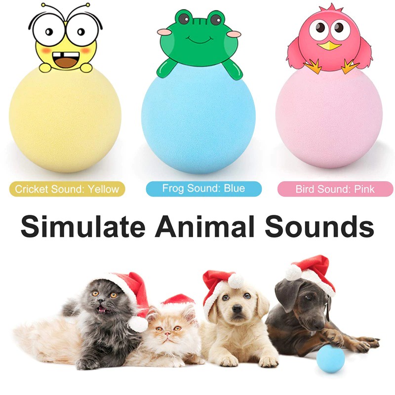 Pet Gravity Mainan Kucing Bola Aroma Catnip Ball Frog Sound