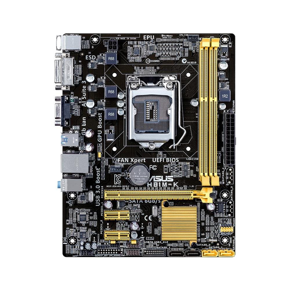 ASUS MAINBOARD H81M-K H81 DDR3 ONBOARD VGA SOCKET 1150 Resmi