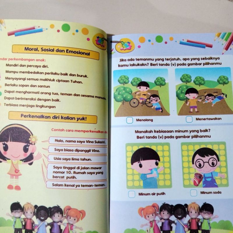 buku 100% siap masuk tk 32 halaman (15×24cm)