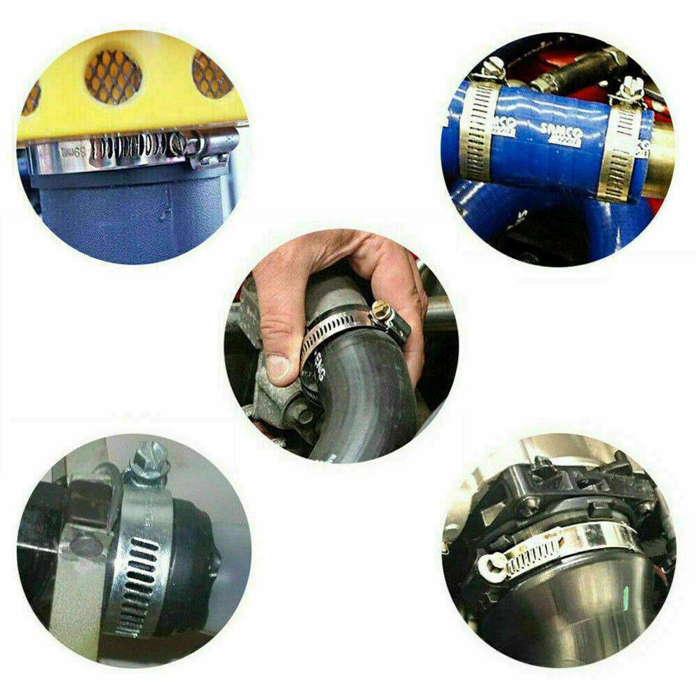 Lanfy Gear Pipe Clamp Kit Pipa Air Asomen Mekanik Kit Pipa Saluran Bbm Mekanik Otomotif Adjustable Cacing Gear Klip