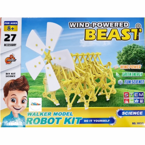 

Mainan Edukasi Science Anak Wind Powered Beast Tenaga Angin STEM Berkualitas