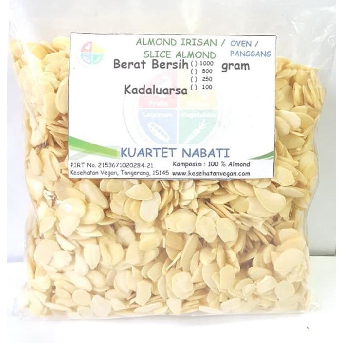 

Restock !!! Almond Slice - Irisan - Oven - Pangggang - Matang - Rasa Original 250G