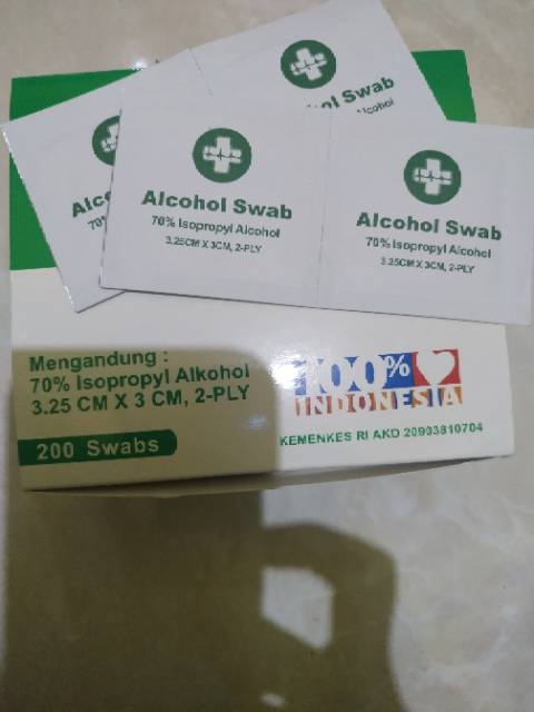 Alkohol swabs 2-ply ecer