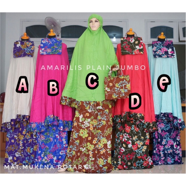 Mukena Amarilis Plain Jumbo