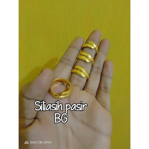 cincin siliasih pasir koin91 lapis ems24 bisa d sepuh