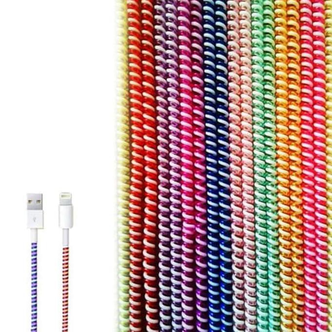 Pelindung Kabel 2 Warna T44 / Pelilit Kabel Spiral / Cord Protector