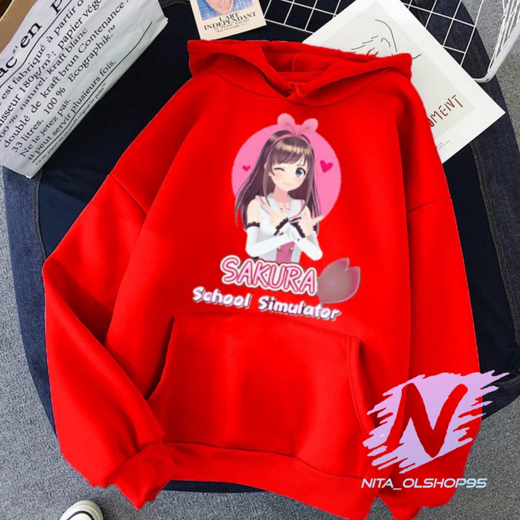 HOODIE SAKURA SCHOOL SIMULATOR SWETER ANAK SAKURA TERBARU