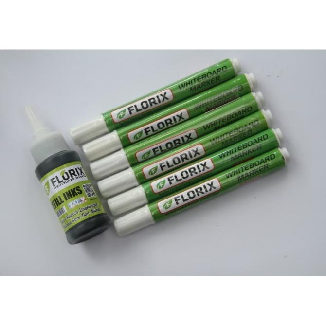 

Silahkan Order] Paket Spidol Whiteboard 6pcs dan Tinta Refill Spidol FLORIX 50ml