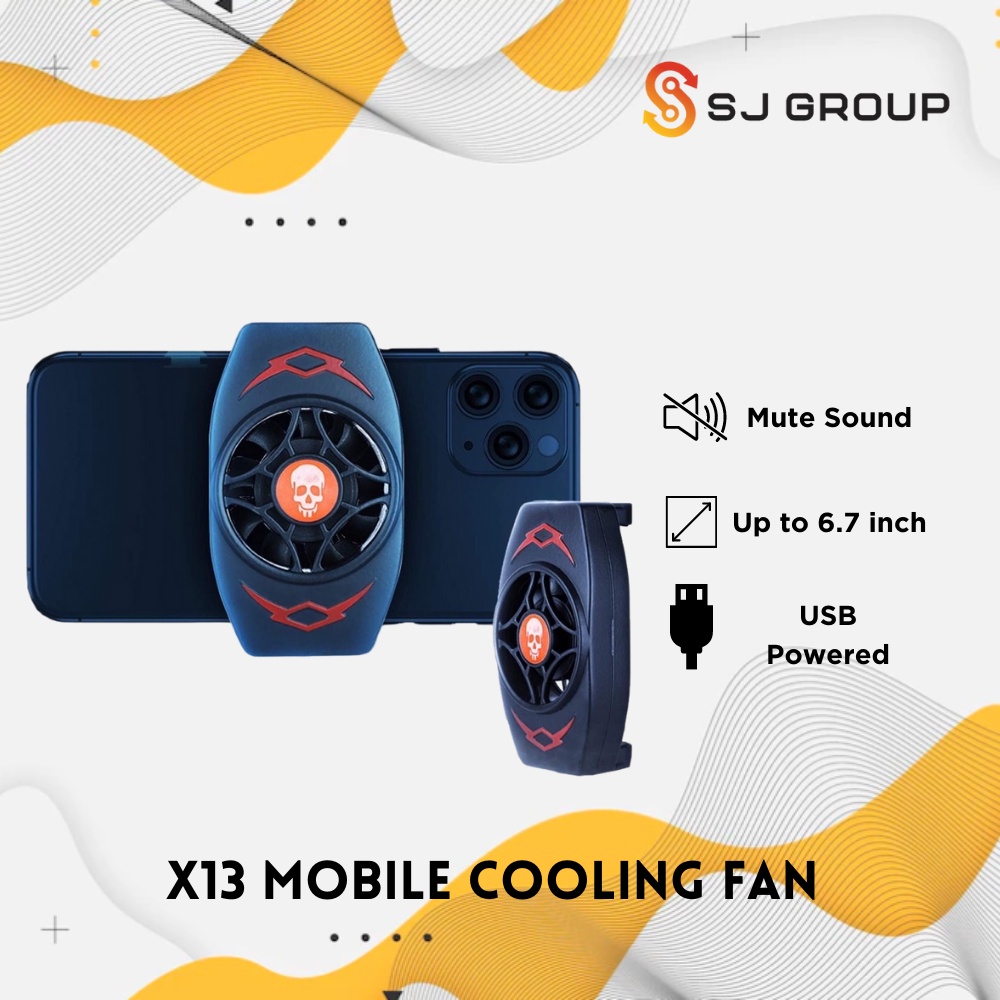 X13 Mobile Cooling Fan Kipas Pendingin Handphone HP Cooler Radiator MLBB PUBG