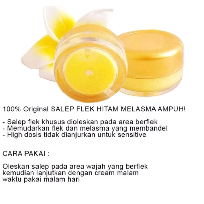 Salep Flek Hitam Membandel / Salep Wajah Ampuh Menghilangkan Flek Hitam Membandel / Salep Flex Melasma / Krim Penghilang Flek Hitam / Salep Flex Kuning / Salep Flek Ampuh