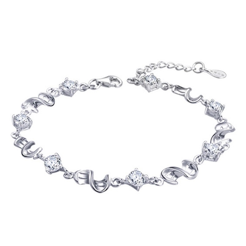 Gelang Perak Asli / Bracelet S925 / Sterling Silver /Wanita Korea Unik bracelet / Charm Gelang pria & Wanita / Gelang Couple / Gelang TitaniumA6-I