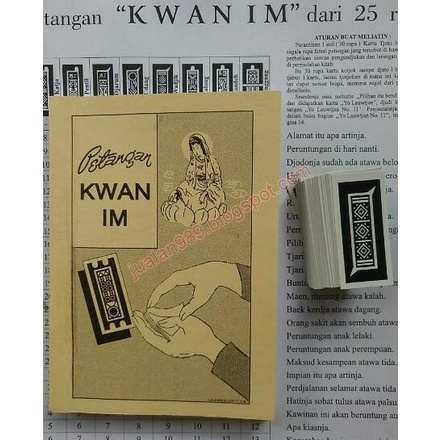 

ANDIENMALL.ID Foto Copy Buku Panduan Petangan Kwan Im Dan 1 Set Kartu Ceki