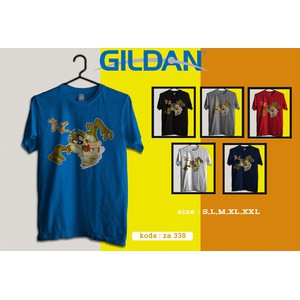 kaos tazmania,kaos film kartun original gildan softstyle