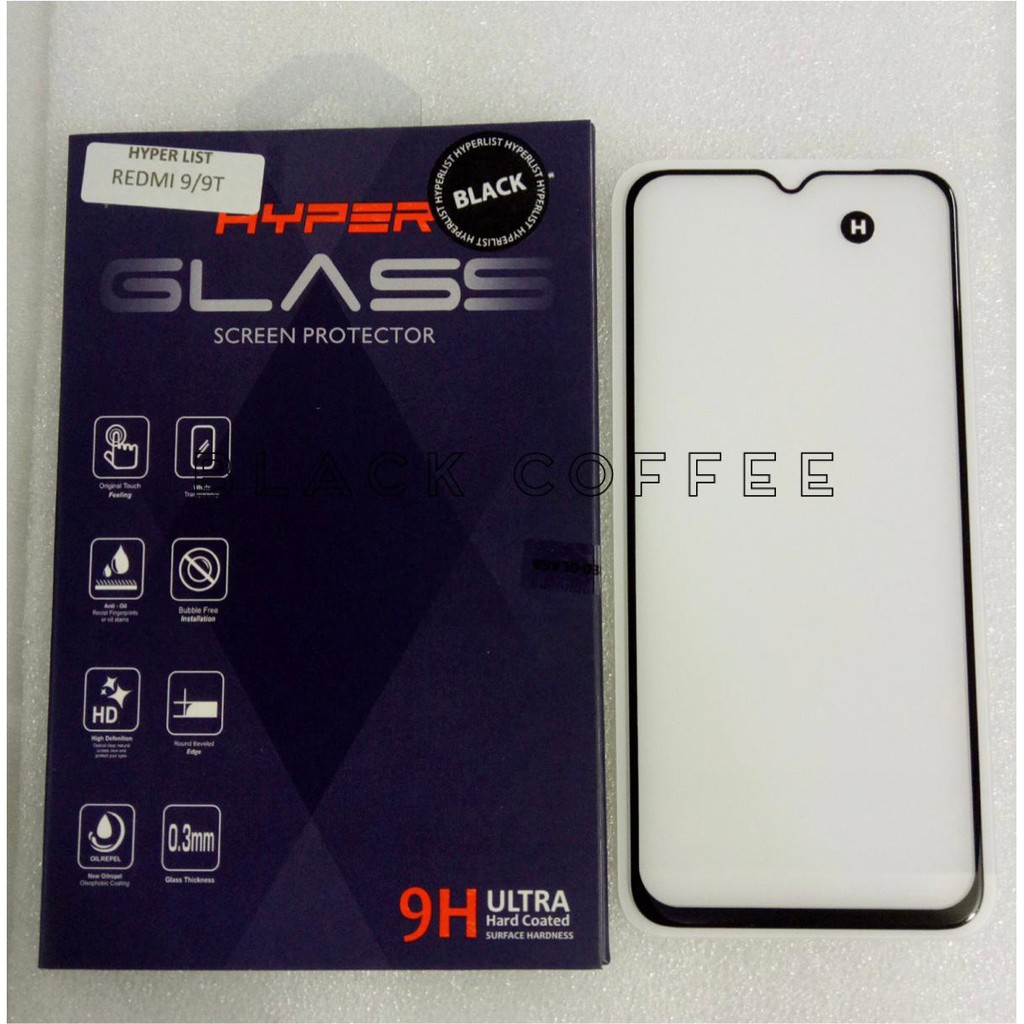 HYPER LIST Tempered glass FULL XIAOMI Redmi 9T / Redmi 9