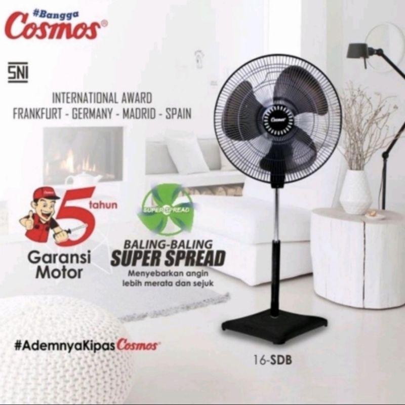 KIPAS ANGIN BERDIRI/STAND FAN COSMOS 16 INCH