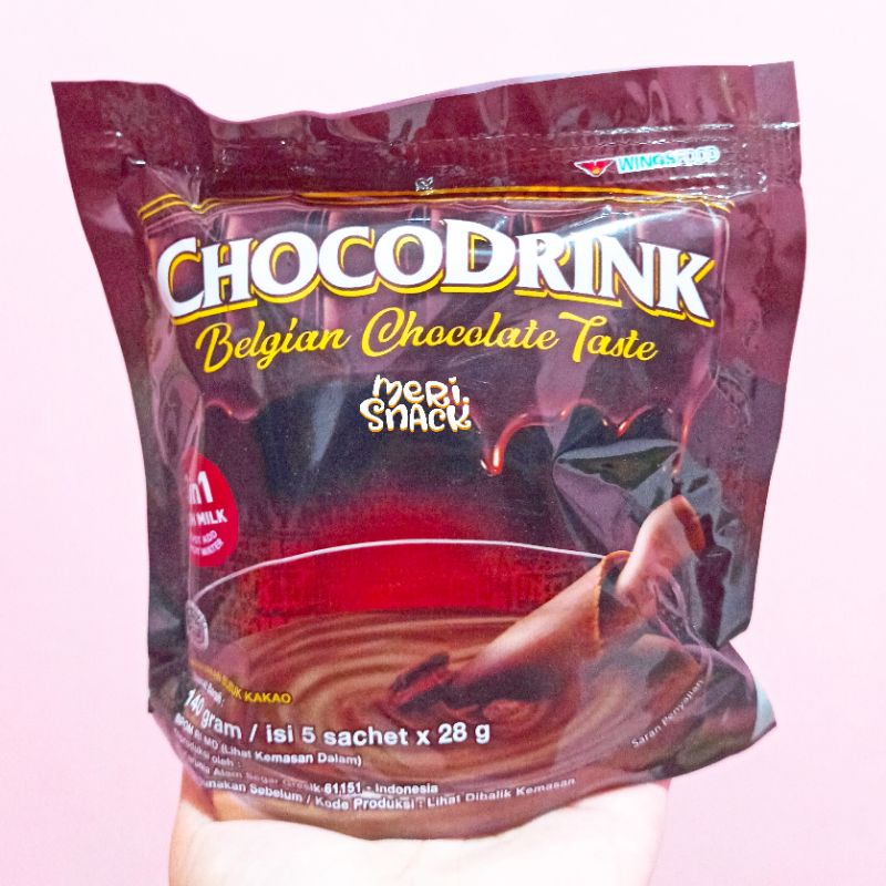 

Chocodrink Belgian Chocolate Taste 5 x 28gr / Minuman Coklat Instan